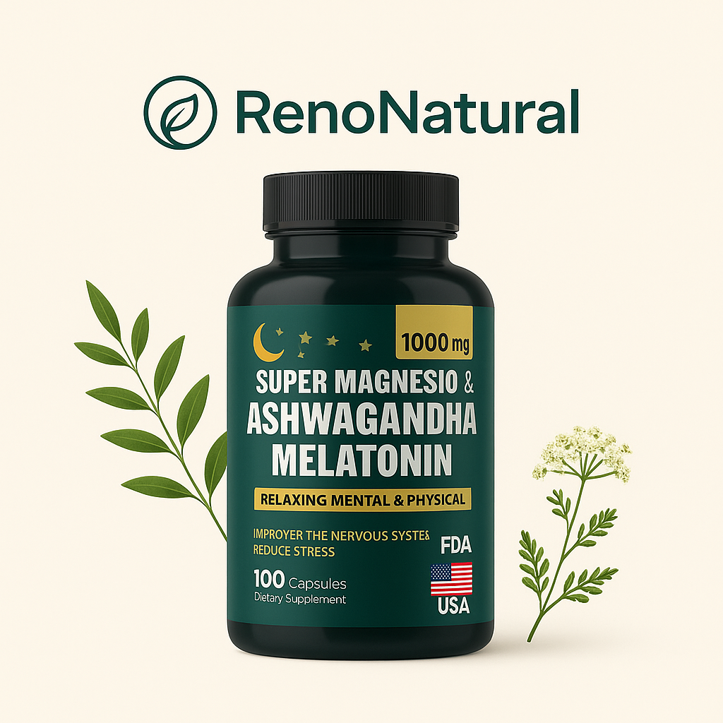 Super 3 en 1 Magnesio - Ashwagandha - Melatonina